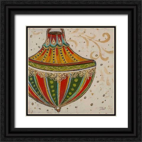 Ornament IV Black Ornate Wood Framed Art Print with Double Matting by Pinto, Patricia