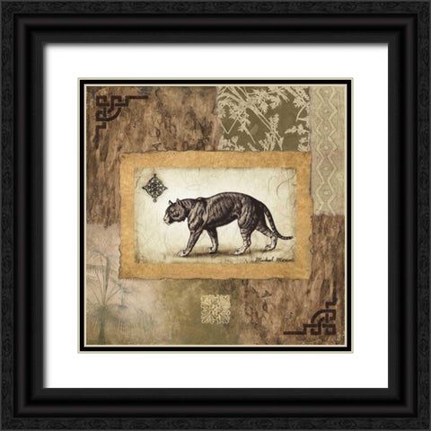 Ashanti Motifs I Black Ornate Wood Framed Art Print with Double Matting by Marcon, Michael