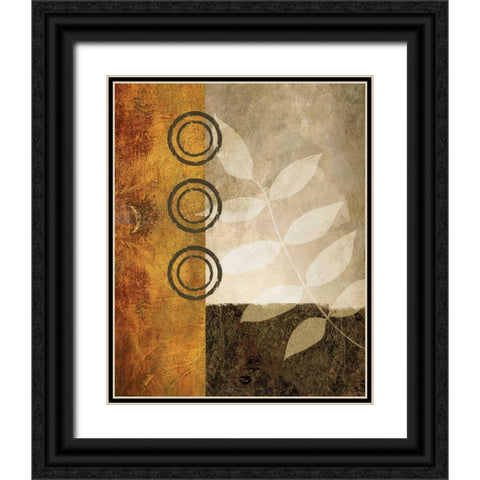 November Textures II Black Ornate Wood Framed Art Print with Double Matting by Marcon, Michael