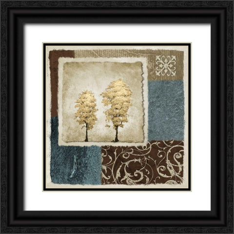 Summer Tree II Black Ornate Wood Framed Art Print with Double Matting by Marcon, Michael
