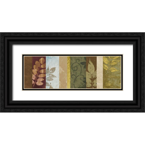 Warm June Panel II Black Ornate Wood Framed Art Print with Double Matting by Marcon, Michael