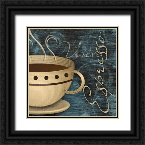 Espresso Black Ornate Wood Framed Art Print with Double Matting by SD Graphics Studio