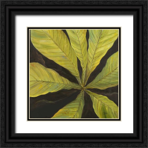 Evergreen I Black Ornate Wood Framed Art Print with Double Matting by Pinto, Patricia
