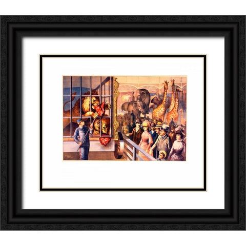 Single Leaf I Black Ornate Wood Framed Art Print with Double Matting by Marcon, Michael