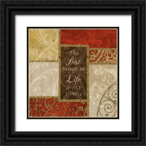 Best Things Black Ornate Wood Framed Art Print with Double Matting by Spaeth, John