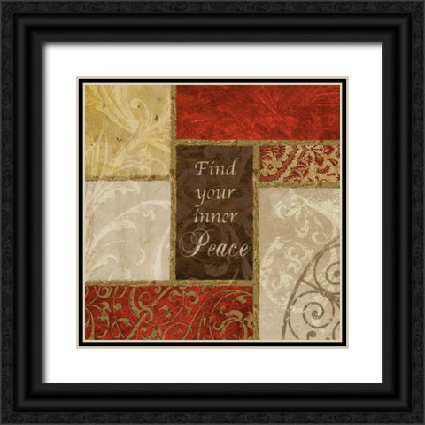 Inner Peace Black Ornate Wood Framed Art Print with Double Matting by Spaeth, John