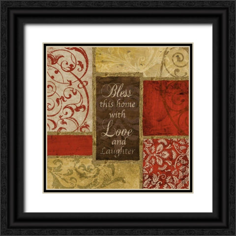 Bless this House Black Ornate Wood Framed Art Print with Double Matting by Spaeth, John