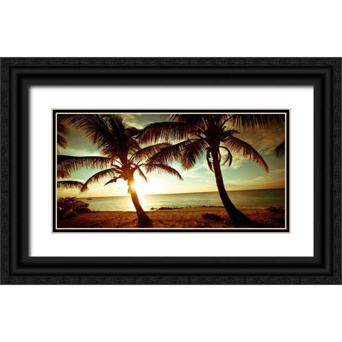 Bimini Sunset Black Ornate Wood Framed Art Print with Double Matting by Bryant, Susan