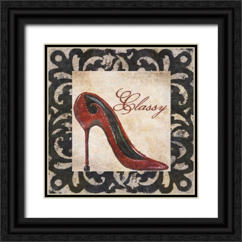 Classy Black Ornate Wood Framed Art Print with Double Matting by Ritter, Gina