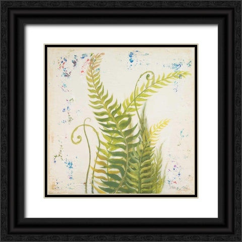 Nice Ferns I Black Ornate Wood Framed Art Print with Double Matting by Pinto, Patricia