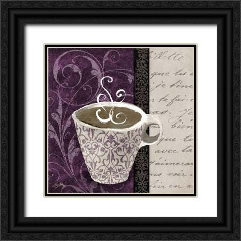 Cafe II Black Ornate Wood Framed Art Print with Double Matting by Medley, Elizabeth