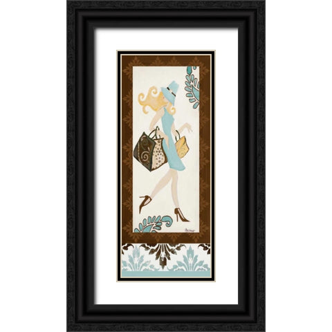 Trendsetter I Black Ornate Wood Framed Art Print with Double Matting by Ritter, Gina