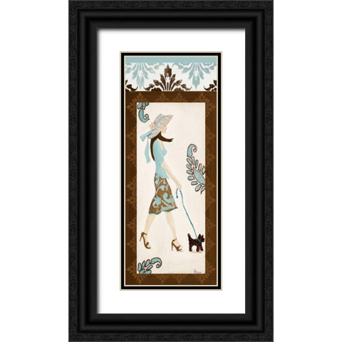 Trendsetter II Black Ornate Wood Framed Art Print with Double Matting by Ritter, Gina