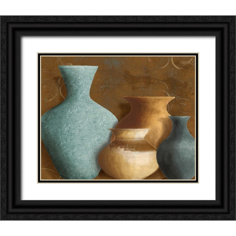 Ancient Clay I Black Ornate Wood Framed Art Print with Double Matting by Loreth, Lanie