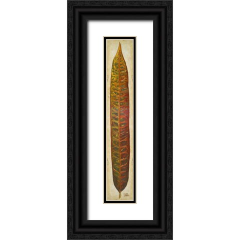 Crotos I Black Ornate Wood Framed Art Print with Double Matting by Pinto, Patricia