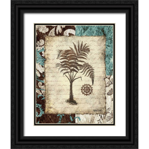 Secret Fern III Black Ornate Wood Framed Art Print with Double Matting by Marcon, Michael