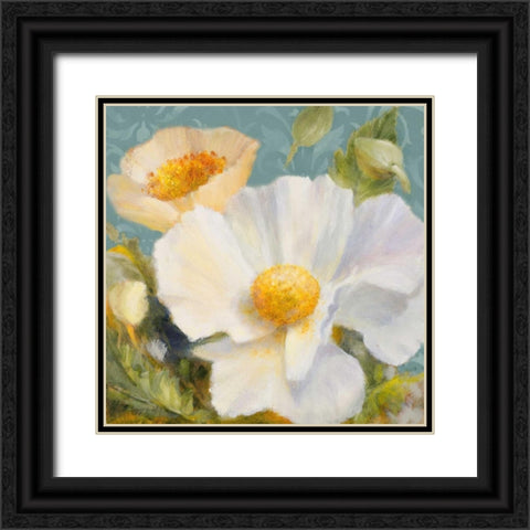 Sunbeam Flowers II Black Ornate Wood Framed Art Print with Double Matting by Loreth, Lanie