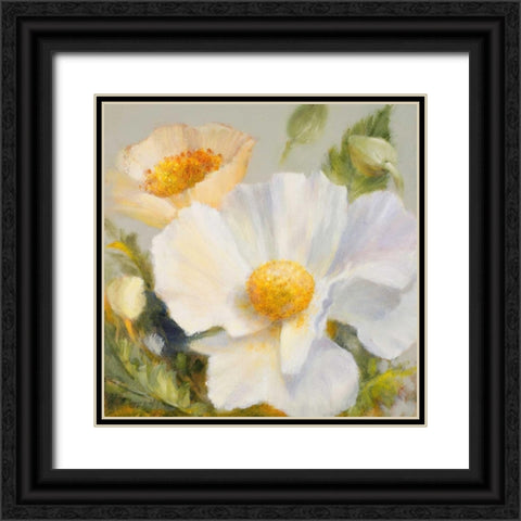 Sunbeam Flowers II Black Ornate Wood Framed Art Print with Double Matting by Loreth, Lanie