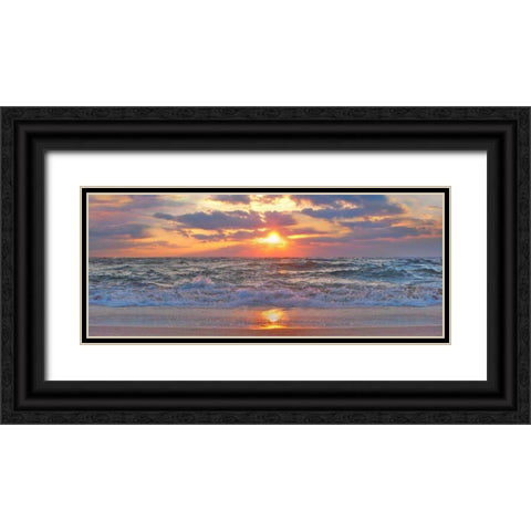 La Isla Bonita II Black Ornate Wood Framed Art Print with Double Matting by Rodriguez, Jairo