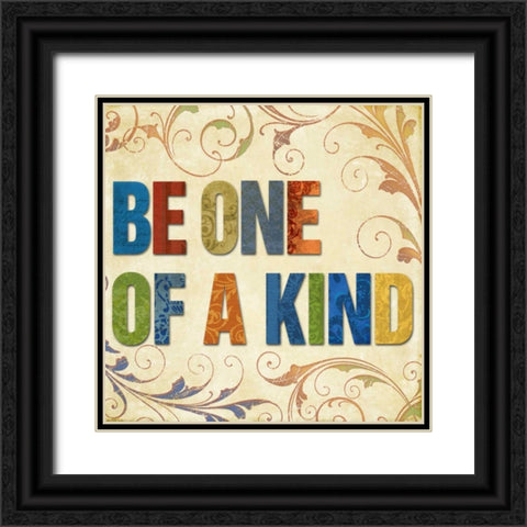 Be One of a Kind Black Ornate Wood Framed Art Print with Double Matting by Medley, Elizabeth