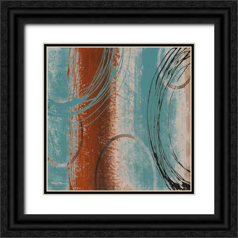 Tricolored II Black Ornate Wood Framed Art Print with Double Matting by Marcon, Michael