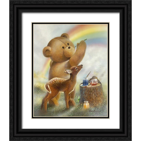 Over the Rainbow Black Ornate Wood Framed Art Print with Double Matting by Manning, Ruane