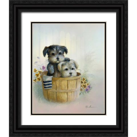 Brotherly Love Black Ornate Wood Framed Art Print with Double Matting by Manning, Ruane