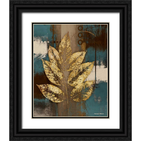Golden Force II Black Ornate Wood Framed Art Print with Double Matting by Marcon, Michael