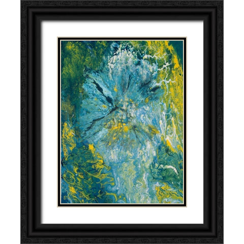 The Sea I Black Ornate Wood Framed Art Print with Double Matting by Gonzalez, Roberto