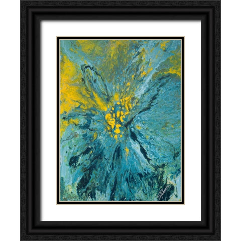 The Sea II Black Ornate Wood Framed Art Print with Double Matting by Gonzalez, Roberto