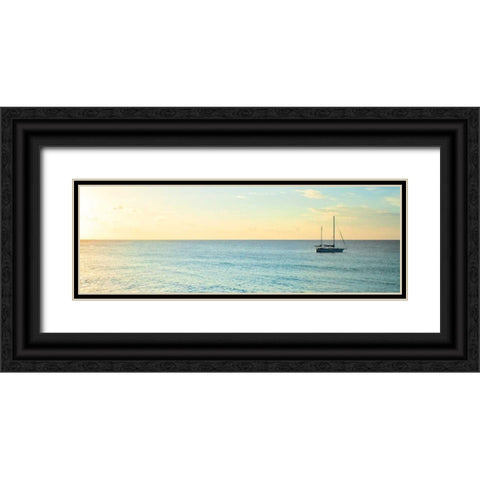 Bimini Horizon II Black Ornate Wood Framed Art Print with Double Matting by Bryant, Susan