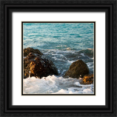 On the Rocks II Black Ornate Wood Framed Art Print with Double Matting by Bryant, Susan