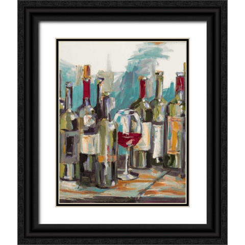 Uncorked I Black Ornate Wood Framed Art Print with Double Matting by French-Roussia, Heather A.