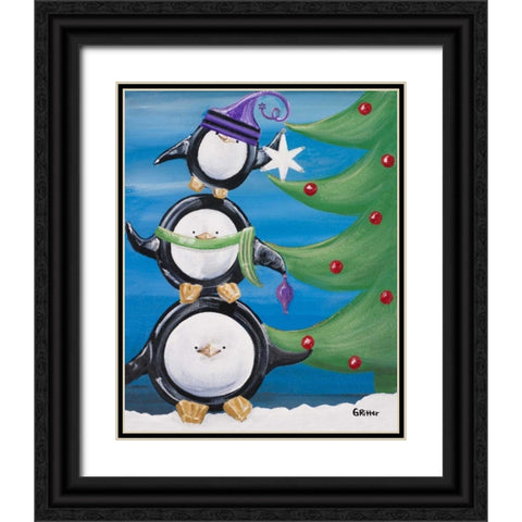 Paddison and Friends IV Black Ornate Wood Framed Art Print with Double Matting by Ritter, Gina