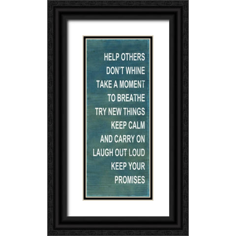 Help Others Black Ornate Wood Framed Art Print with Double Matting by Studio, Sd Graphics