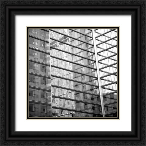 Window Reflection II Black Ornate Wood Framed Art Print with Double Matting by Rodriguez, Jairo