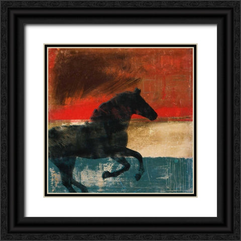 Wild and Free II Black Ornate Wood Framed Art Print with Double Matting by Meneely, Dan