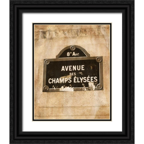 French Street I Black Ornate Wood Framed Art Print with Double Matting by Navas, Emily