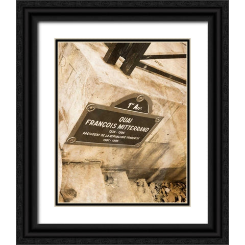 French Street II Black Ornate Wood Framed Art Print with Double Matting by Navas, Emily