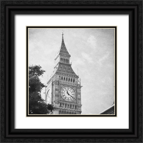 London Sights I Black Ornate Wood Framed Art Print with Double Matting by Navas, Emily