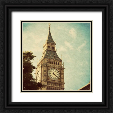 London Sights I Black Ornate Wood Framed Art Print with Double Matting by Navas, Emily