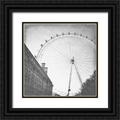 London Sights II Black Ornate Wood Framed Art Print with Double Matting by Navas, Emily