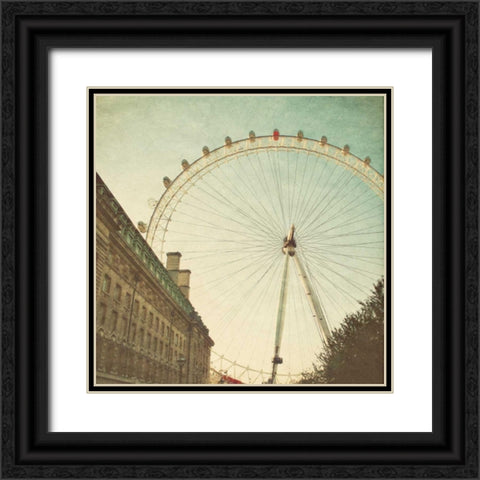London Sights II Black Ornate Wood Framed Art Print with Double Matting by Navas, Emily