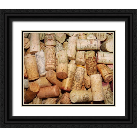 Corks II Black Ornate Wood Framed Art Print with Double Matting by French-Roussia, Heather A.