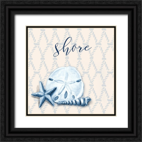 Ocean Waves III Black Ornate Wood Framed Art Print with Double Matting by Hakimipour, Tiffany