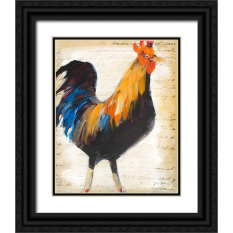 Morning Glory I Black Ornate Wood Framed Art Print with Double Matting by Slivka, Jane