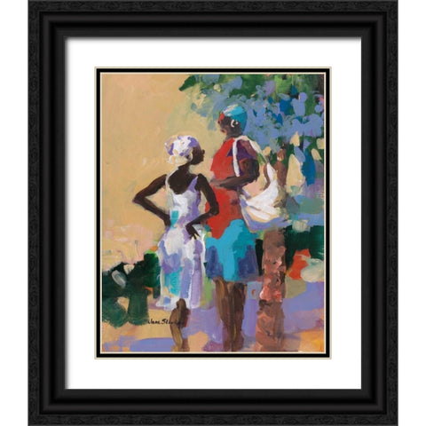 Saturday Morning I Black Ornate Wood Framed Art Print with Double Matting by Slivka, Jane