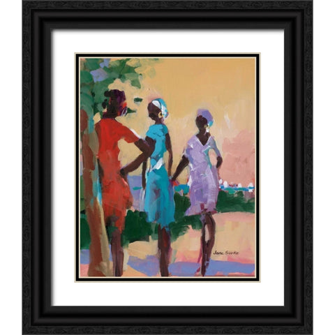 Saturday Morning II Black Ornate Wood Framed Art Print with Double Matting by Slivka, Jane
