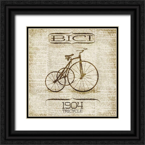BICI 1904 Black Ornate Wood Framed Art Print with Double Matting by SD Graphics Studio