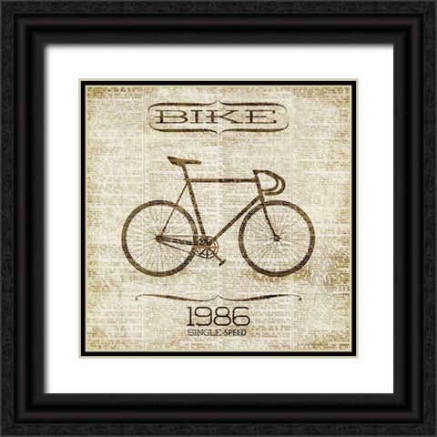 Bike 1986 Black Ornate Wood Framed Art Print with Double Matting by Studio, Sd Graphics